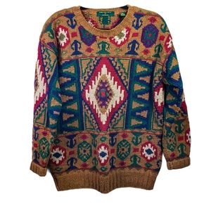 Embassy Row Handknits Vintage Sweater Southwest